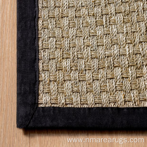 Natural seagrass fiber woven hallway runner rugs